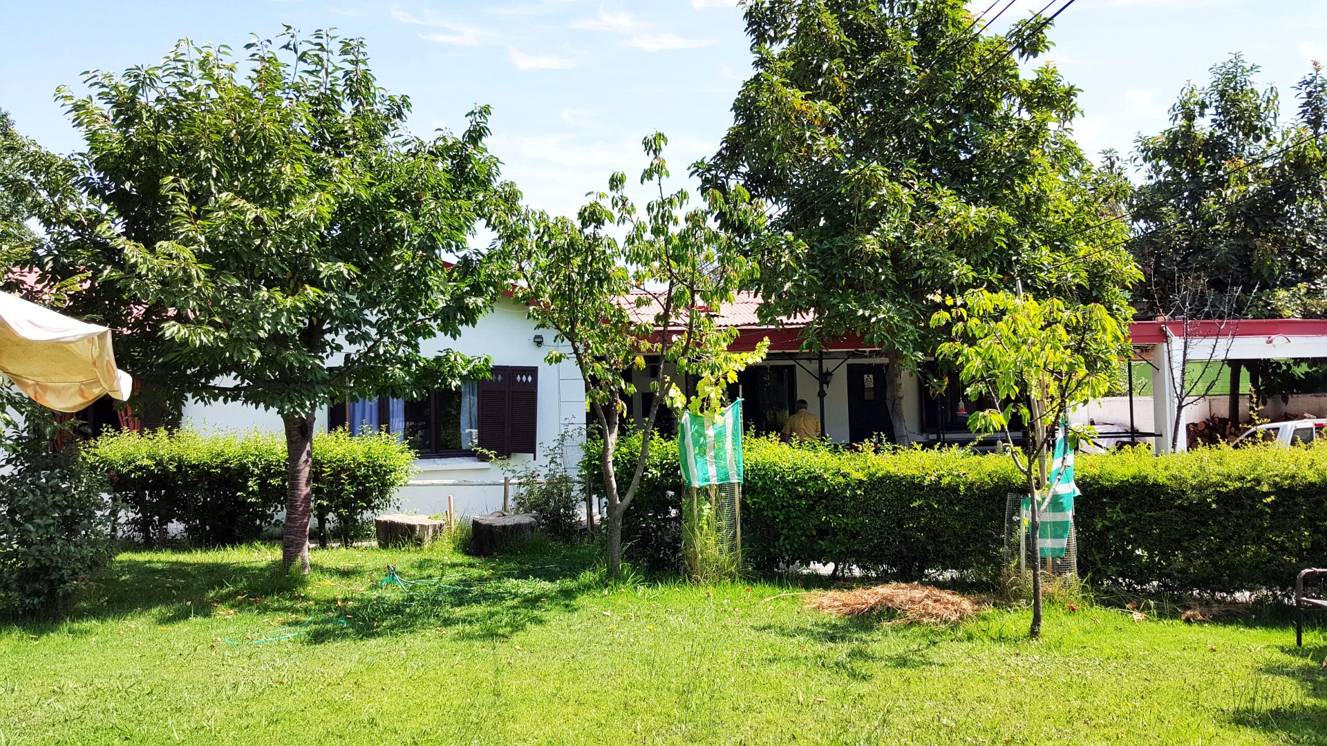Áreas verdes del Hogar de Reposo Nuestra Casa en La Reina